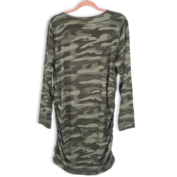NWOT Torrid Olive Camo Long Sleeve Tunic - Picture 4 of 11